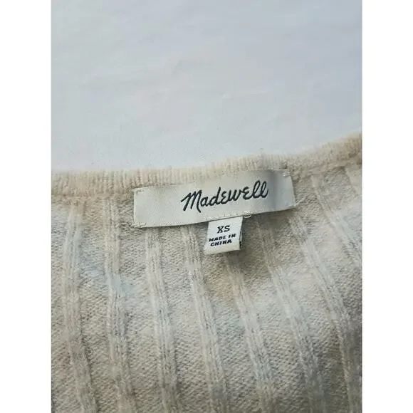 Madewell WOOL Blend Womens Ditsy Floral Long Sleeve Cardigan, Size X-Small. - Picture 2 of 4